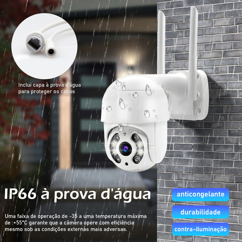 Câmera de Segurança IP66 à Prova d'Água – Alta Tecnologia e Durabilidade